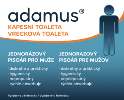 Vrecková toaleta pre mužov - Adamus - 1ks