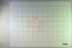 Stierateľná tabuľka so štvorčekovou sieťou, 10ks