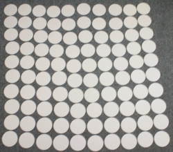 Karty kartónové biele okrúhle 107mm, 100ks