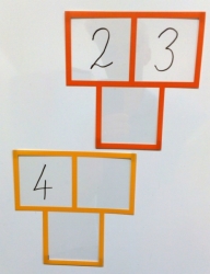Súčtové trojuholníky skladacie na magnetickú tabuľu