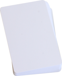 Sada bielych hracích kariet, standard, 59 x 92mm, 50ks