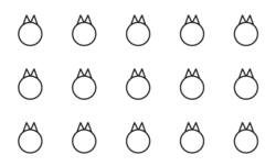 Mačka - hárok s 15 samolepkami 